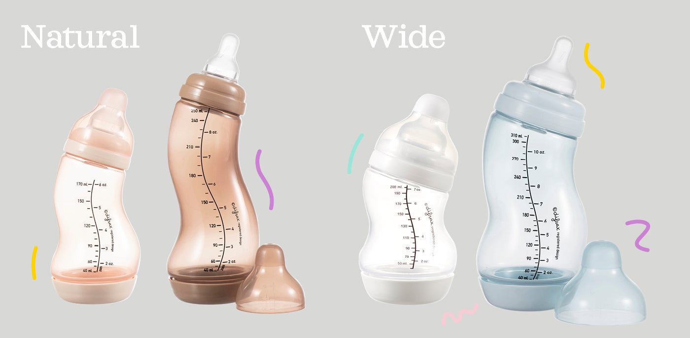 Natural en wide babyflessen