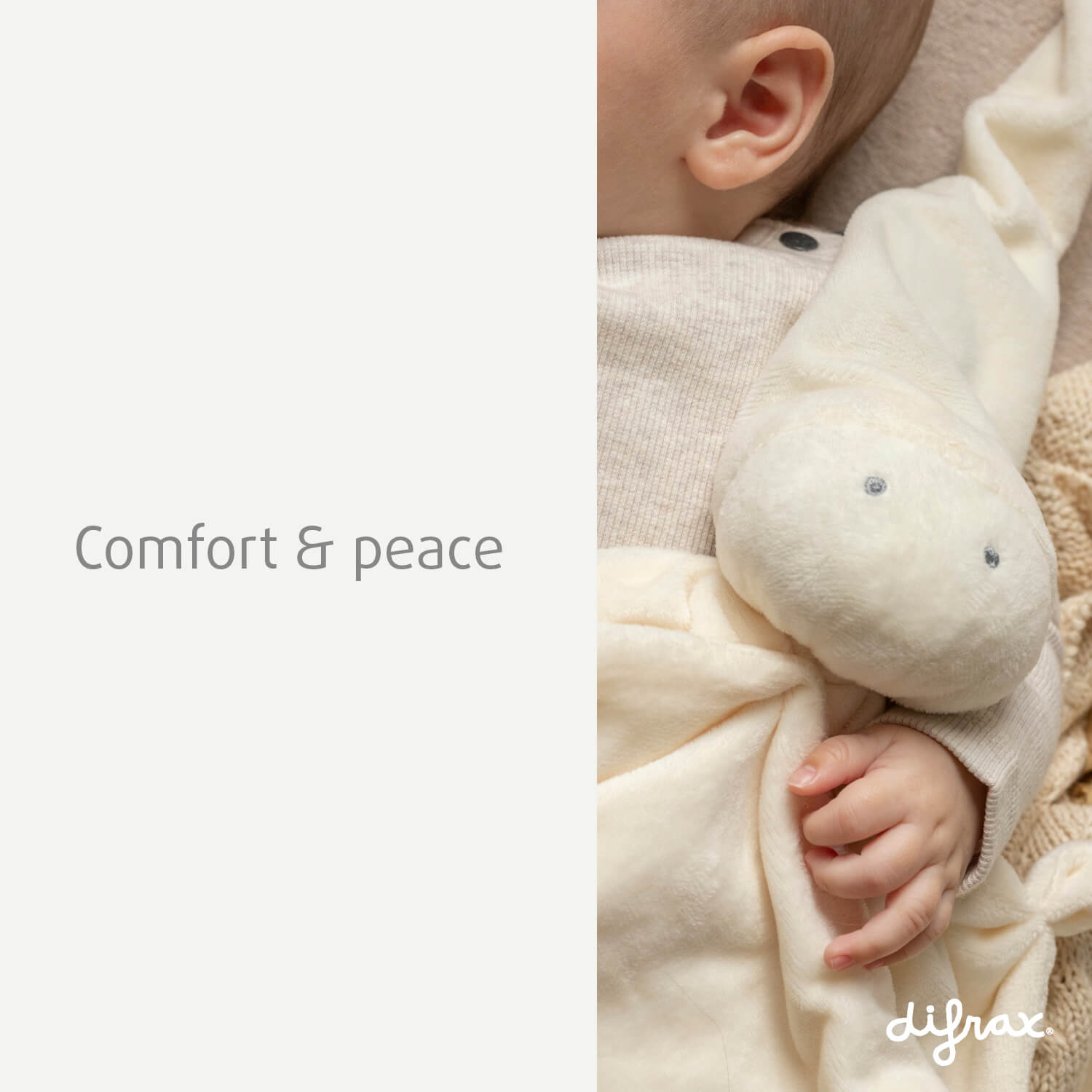 Difrax knuffeldoek zorgt voor comfort en rust