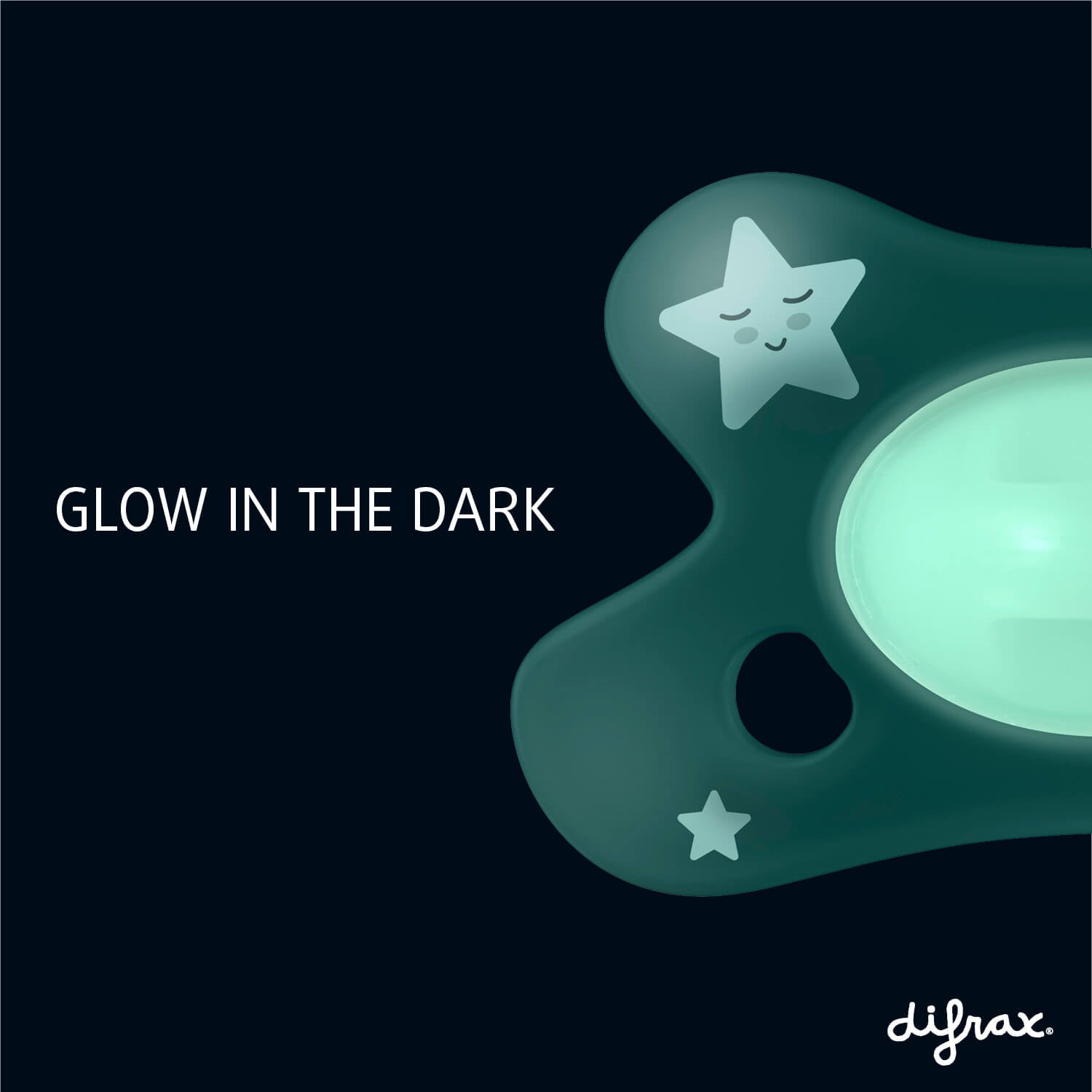 Fopspeen Natural 0-6 Maanden - Glow in the Dark