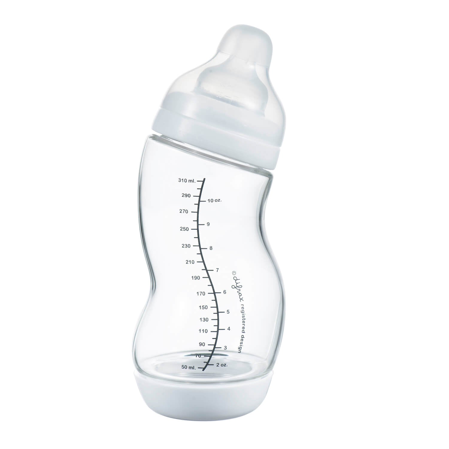 Glazen S-babyfles Wide 310 ml