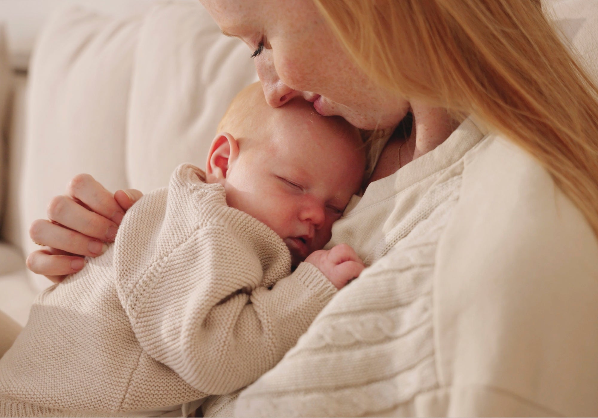 moeder met haar kleintje