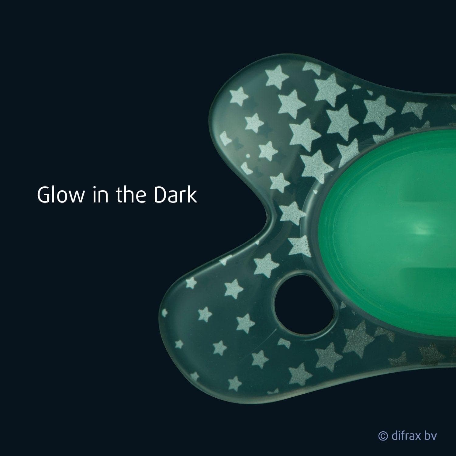 Fopspeen Natural 0-6 Maanden - Glow in the Dark - Difrax