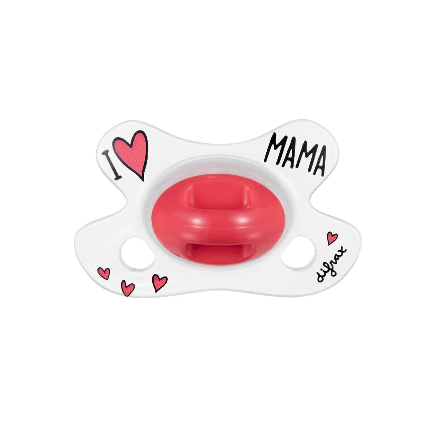 Fopspeen Natural Newborn - I Love Mama - Difrax