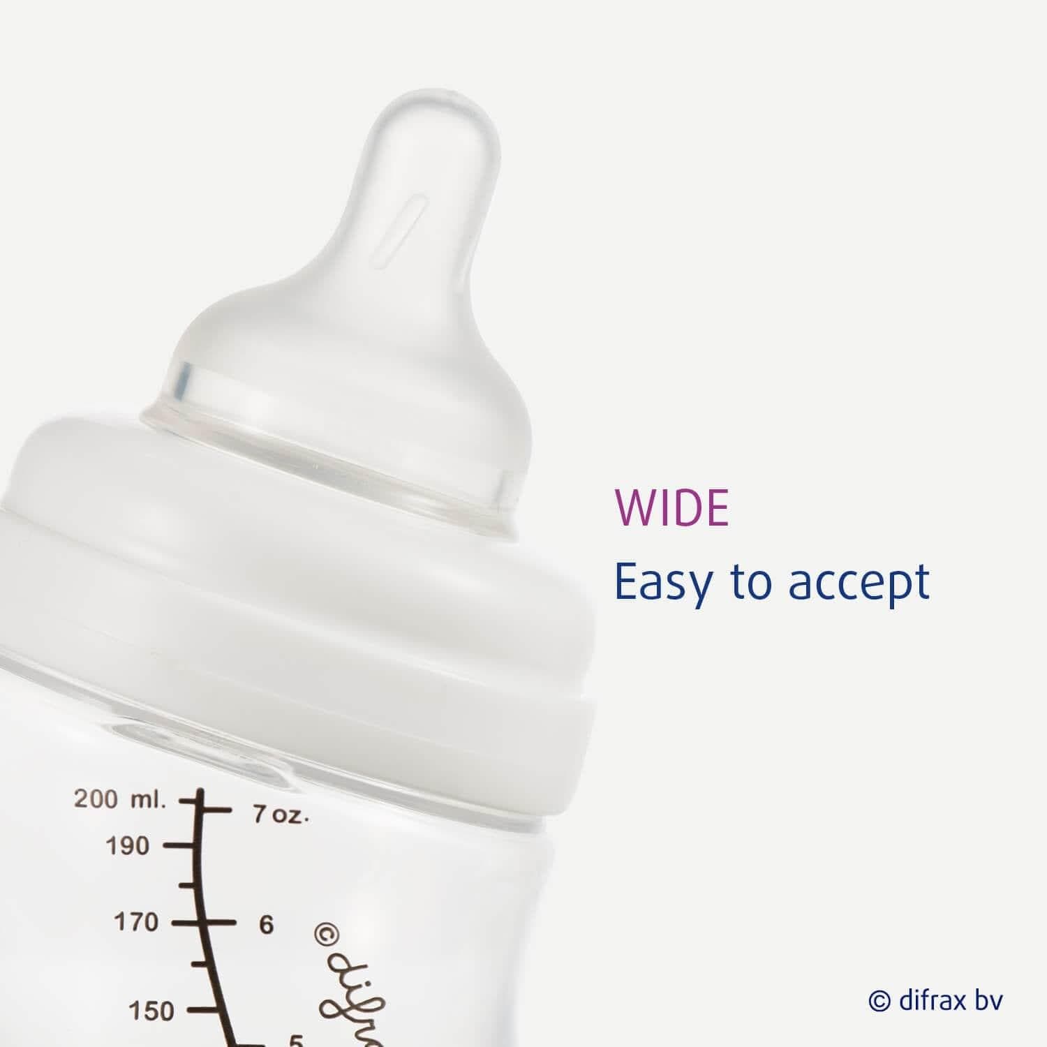 S-babyfles Wide 200 ml - Difrax
