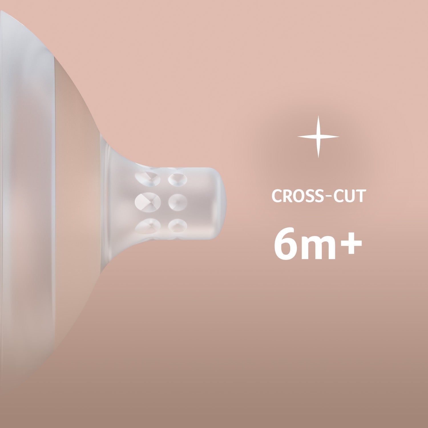 Mammafeel dynamische flessenspeen CROSS-CUT