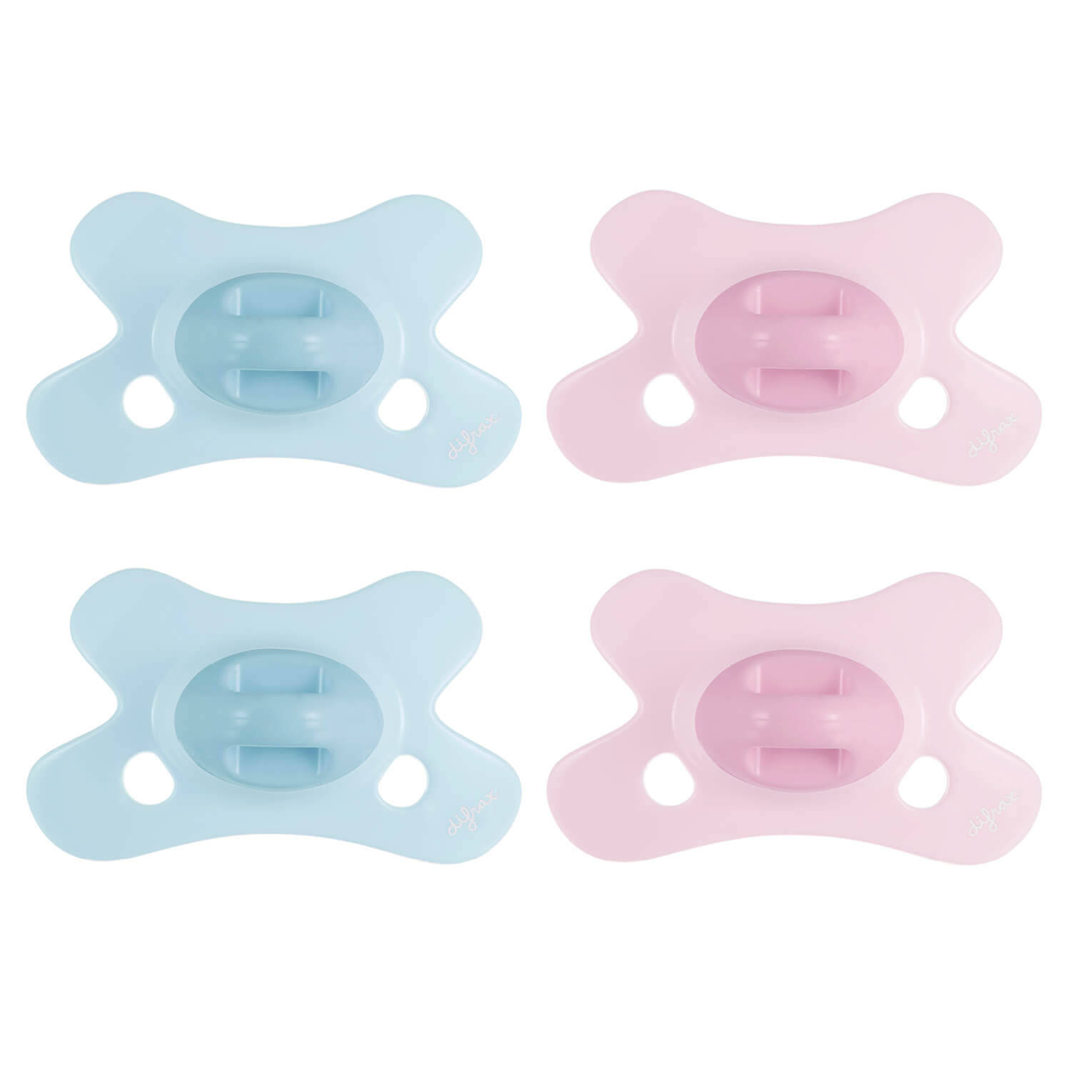 Fopspeen Dental 0-6 Maanden GEMS - Blue topal | Rose Quartz - 4 stuks