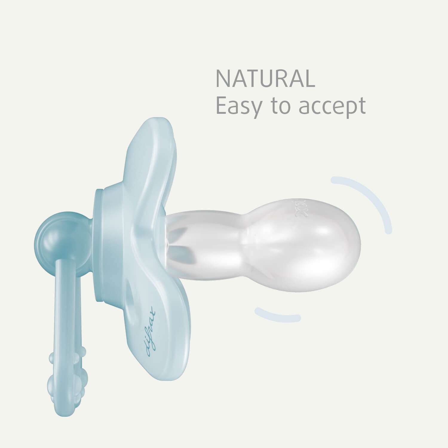 Difrax Glow in the Dark 12+ maanden - Natural zuiggedeelte wordt makkelijk geaccepteerd