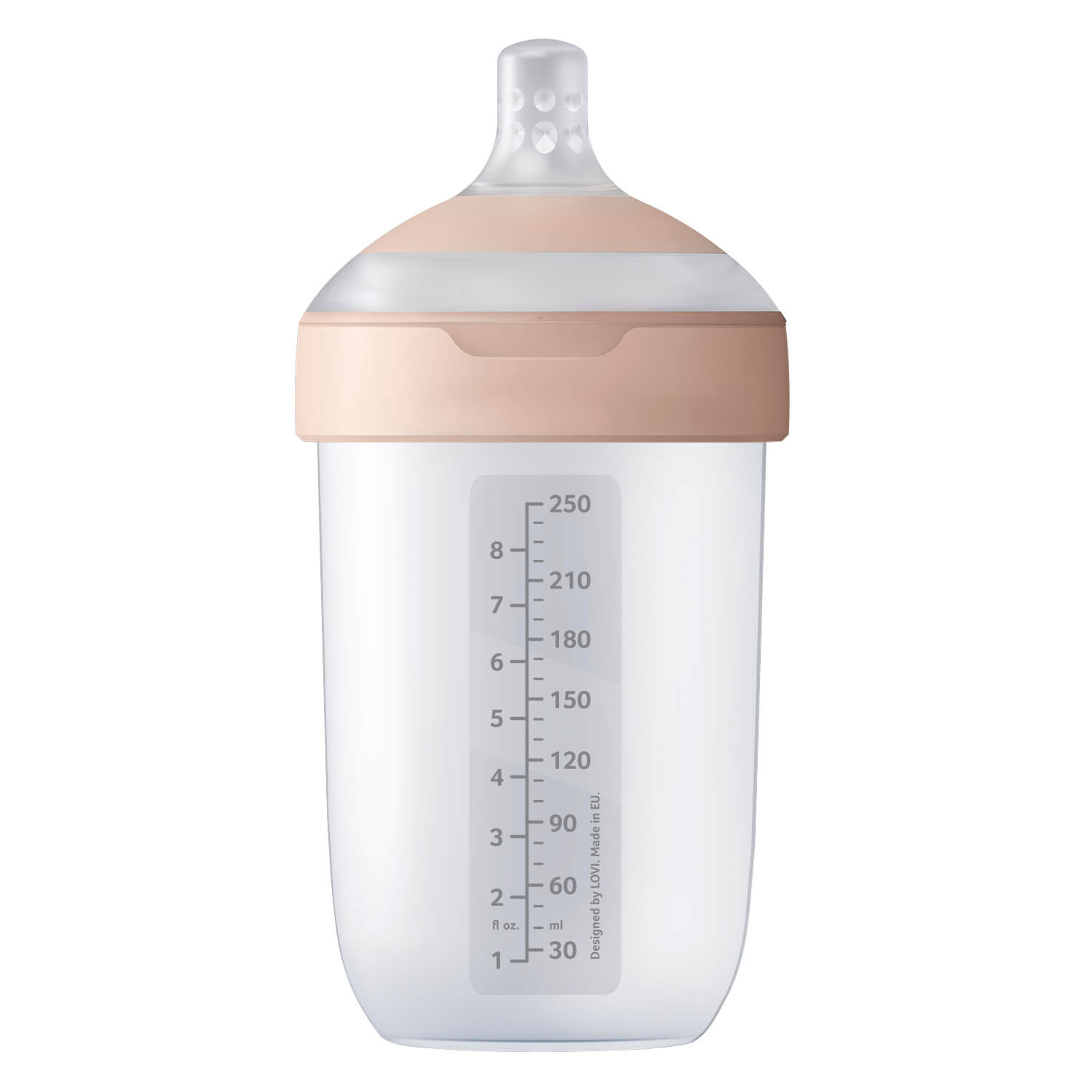Mammafeel babyfles 250 ml, middelgroot formaat, dynamische speen voor gemakkelijk afwisselen tussen borst en fles